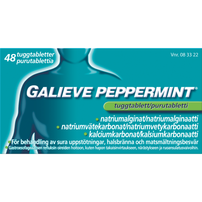 GALIEVE PEPPERMINT 250/133,5/80 mg 48 fol purutabletti