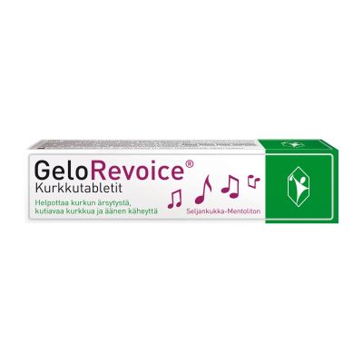 GeloRevoice Kurkkutabletti Seljankukka-Mentoliton 20 kpl