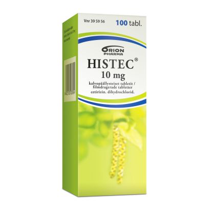 HISTEC tabletti, kalvopäällysteinen 10 mg 100 fol
