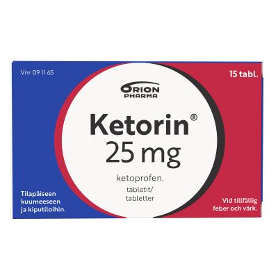 KETORIN tabletti 25 mg 15 fol