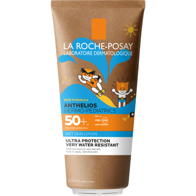 LRP ANTHELIOS WET SKIN SPF50+ aurinkosuojaemulsio lapsille 200 ml