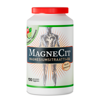 MagneCit Mansikka-Lime 100 purutabl