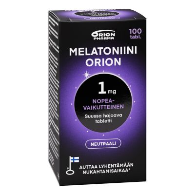 Melatoniini Orion 1 mg suussa hajoava 100 tabl