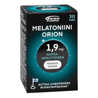 Melatoniini Orion 1,9 mg nieltävä 30 tabl