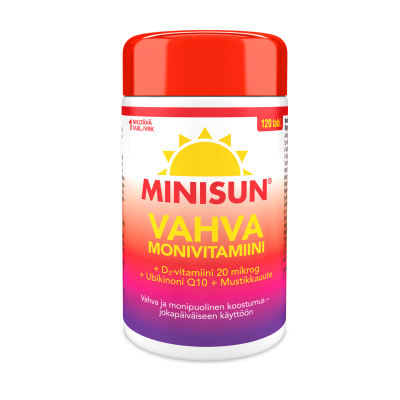 Minisun monivitamiini Vahva 120 tabl