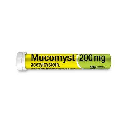MUCOMYST 200 mg 25 kpl poretabletti