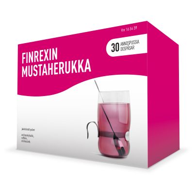 FINREXIN MUSTAHERUKKA 350/30/300 mg 30 x 5 g jauhe