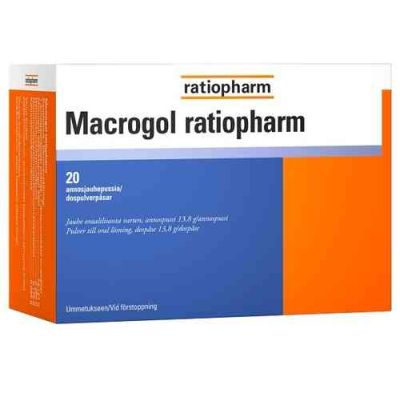 MACROGOL RATIOPHARM ANNOSPUSSI 13,8G 20 KPL