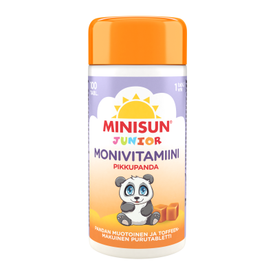 Minisun Monivitamiini Toffee Pikkupanda 100 kpl
