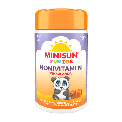 Minisun Monivitamiini Toffee Pikkupanda 200 kpl