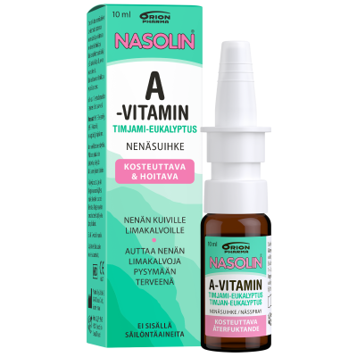 Nasolin A-vitamin Timjami-Eukalyptus nen&auml;sumute 10 ml