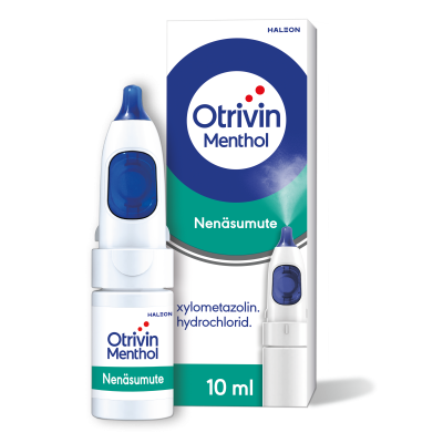 OTRIVIN MENTHOL SÄILYTYSAINEETON 1 mg/ml 10 ml nenäsumute, liuos