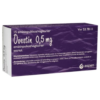 OVESTIN 0,5 mg 15 fol emätinpuikko