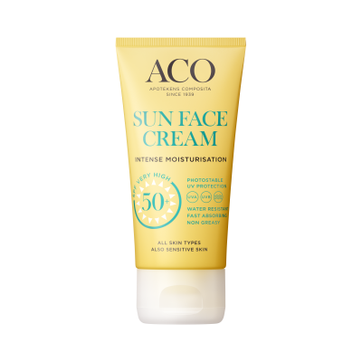 Aco Sun Face Cream SPF50+ hajusteeton 50 ml