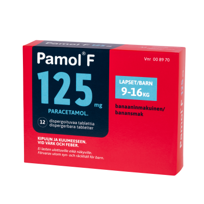 PAMOL F 125 mg 12 fol dispergoituva tabletti