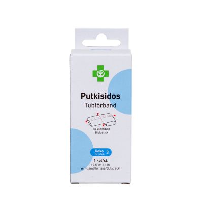 APTEEKKI Putkisidos koko 3 7,5 cm x 1 m 1 kpl