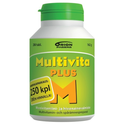 MULTIVITA PLUS MONIVITAMIINI KAMPANJAPAKKAUS 250 TABL