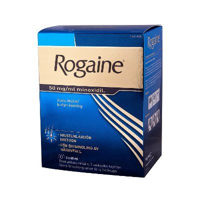 ROGAINE liuos iholle 50 mg/ml 2 annostelijaa 3 x 60 ml