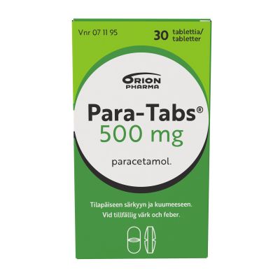 PARA-TABS tabletti 500 mg 30 fol