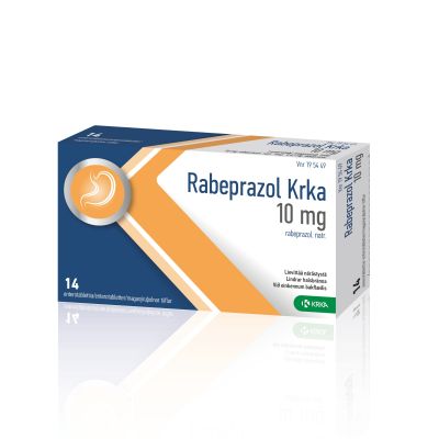 RABEPRAZOL KRKA 10 mg 14 fol enterotabletti