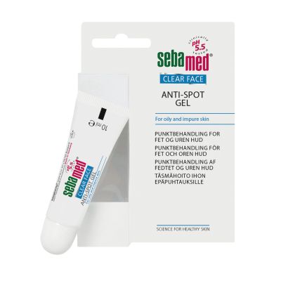 Sevamed Clear Face Anti-spot gel t&auml;sm&auml;hoito finneille ja n&auml;pyille 10 ml