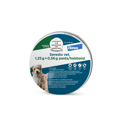 SERESTO VET. 1.25 g + 0.56 g 1 pss panta