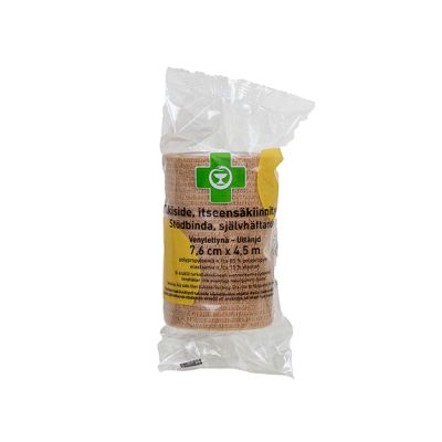 APTEEKKI Tukiside itseensäkiinnittyvä beige 7,6 cm x 4,5 m 1 kpl