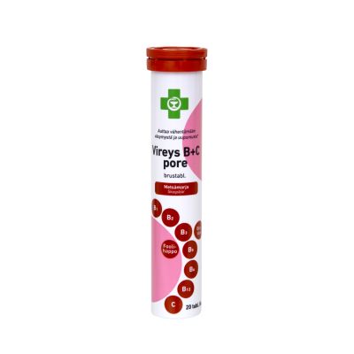 APTEEKKI Vireys B+C pore metsämarja 20 tabl