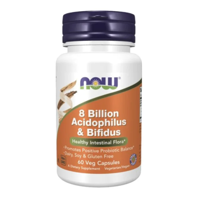 NOW Foods 8 Billion Acidophilus & Bifidus probiootti 60 kaps