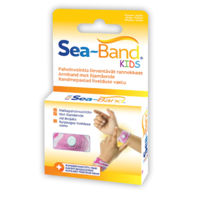 Sea-Band Kids rannekkeet pink 1 pari