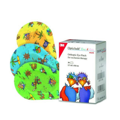 3M Opticlude Boy & Girl Maxi kuvioitu 5,7 x 8 cm 30 kpl