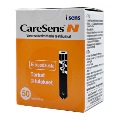 CARESENSE TESTILIUSKA 50 KPL