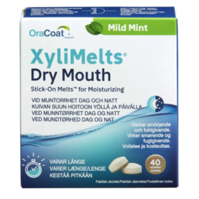 XyliMelts Dry Mouth Mild Mint 40 kpl