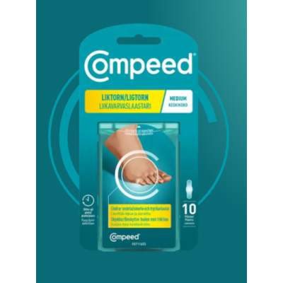 Compeed liikavarvaslaastari medium 10 kpl