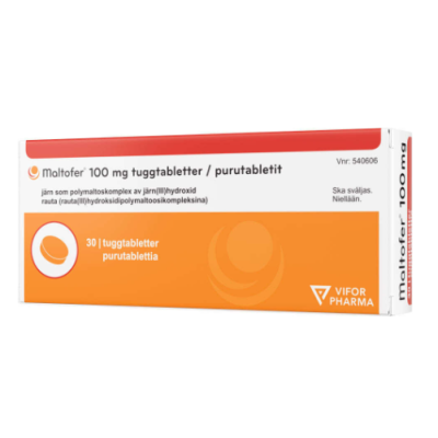 MALTOFER 100 mg 30 fol purutabletti