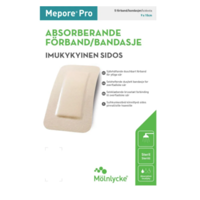 Mepore Pro 9x15 cm haavasidos suihkunkestävä 5 kpl