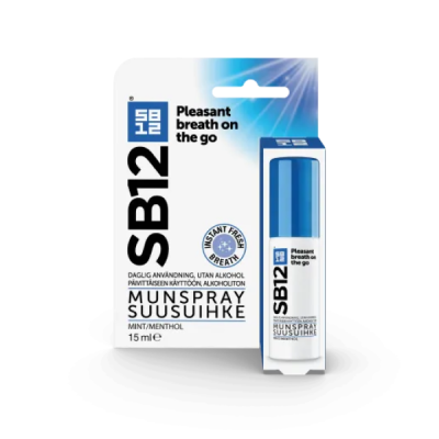 SB12 Orig. Suusuihke Minttu/Menthol 15 ml