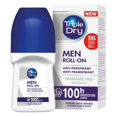 Triple Dry 100h Men antiperspirant roll-on tuoksuton 50 ml
