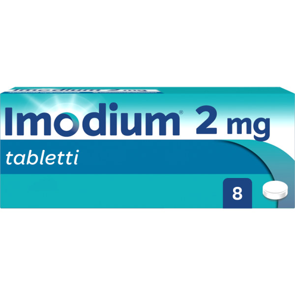 IMODIUM tabletti, kalvopäällysteinen 2 mg 8 fol