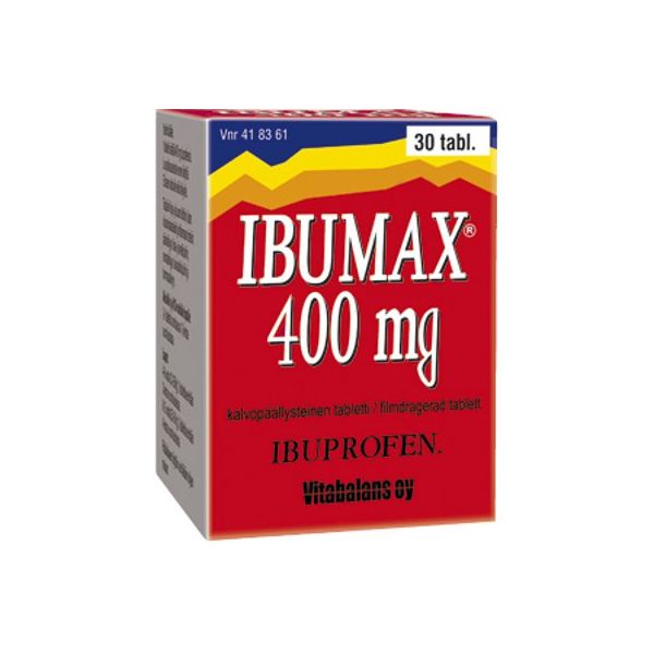 IBUMAX tabletti, kalvopäällysteinen 400 mg 30 kpl