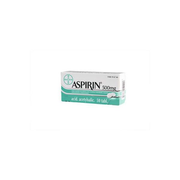 ASPIRIN tabletti 500 mg 50 fol