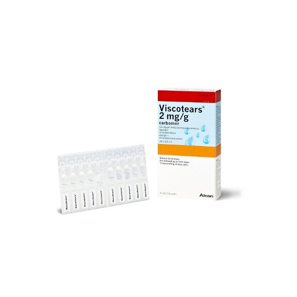 VISCOTEARS silmägeeli, kerta-annospakkaus 2 mg/g 30 x 0,6 ml