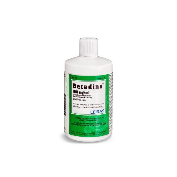 BETADINE paikallisantiseptiliuos 100 mg/ml 250 ml