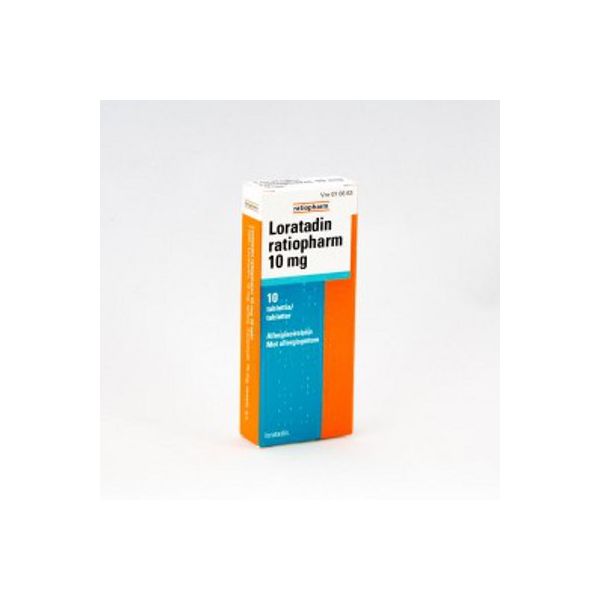 LORATADIN RATIOPHARM tabletti 10 mg 10 fol