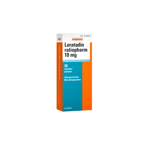 LORATADIN RATIOPHARM tabletti 10 mg 30 fol