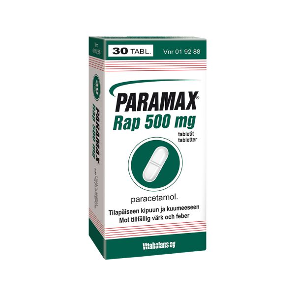 PARAMAX RAP tabletti 500 mg 30 fol