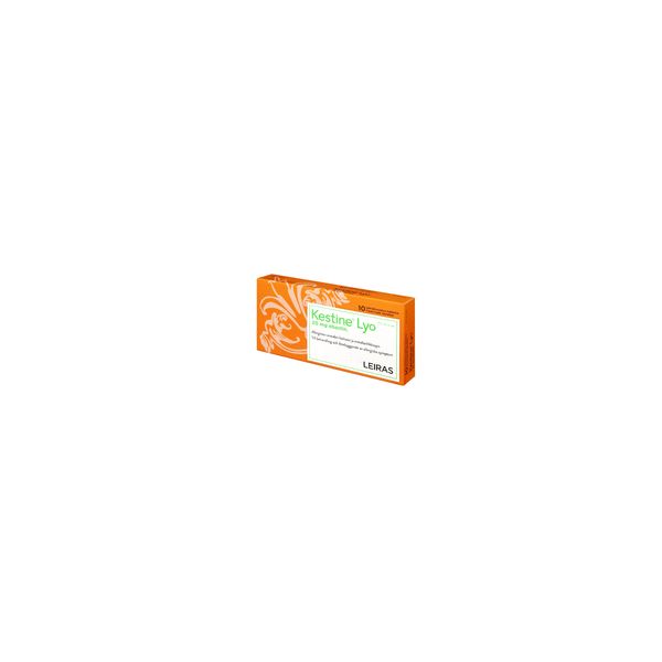 KESTINE LYO tabletti, kylmäkuivattu 20 mg 10 fol