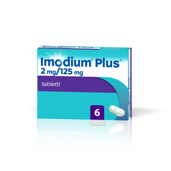 IMODIUM PLUS tabletti 2/125 mg 6 fol