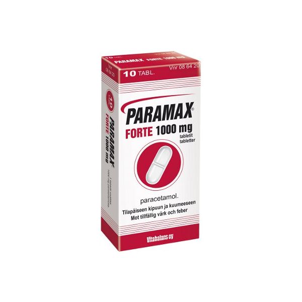 PARAMAX FORTE tabletti 1000 mg 10 fol