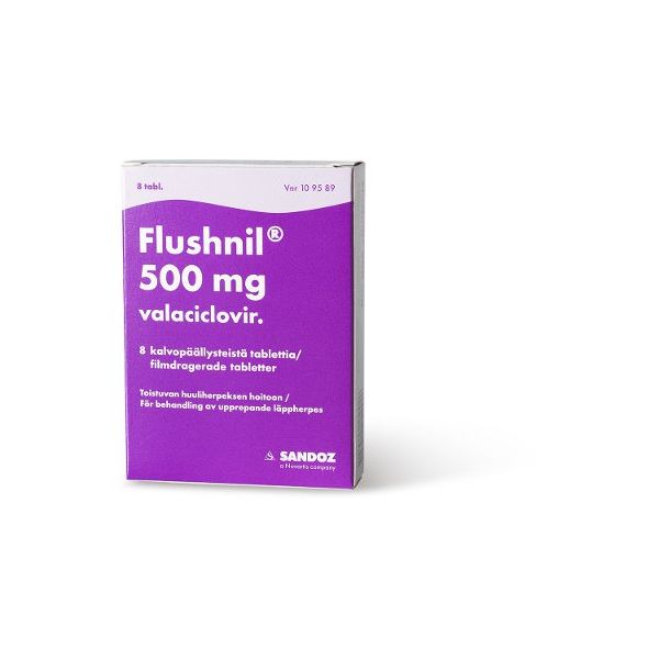 FLUSHNIL tabletti, kalvopäällysteinen 500 mg 8 fol